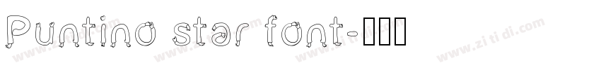 Puntino star font字体转换